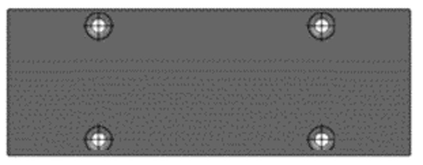 Batten End Cap 150x50mm (For Two 75x50mm Combined)
